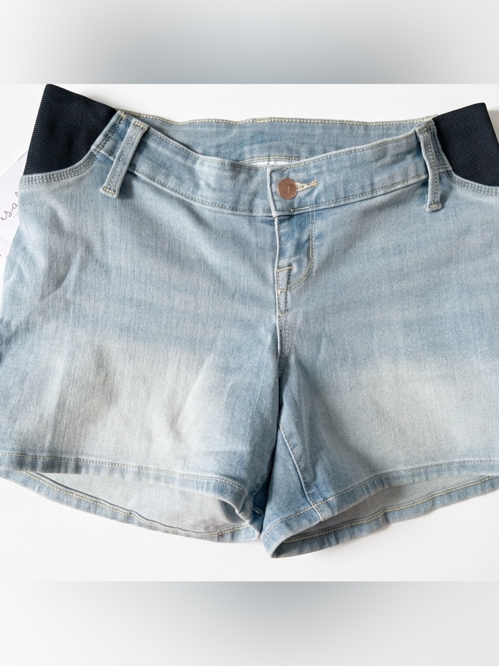 ✨2 for $25✨ Light Blue Denim Maternity Shorts